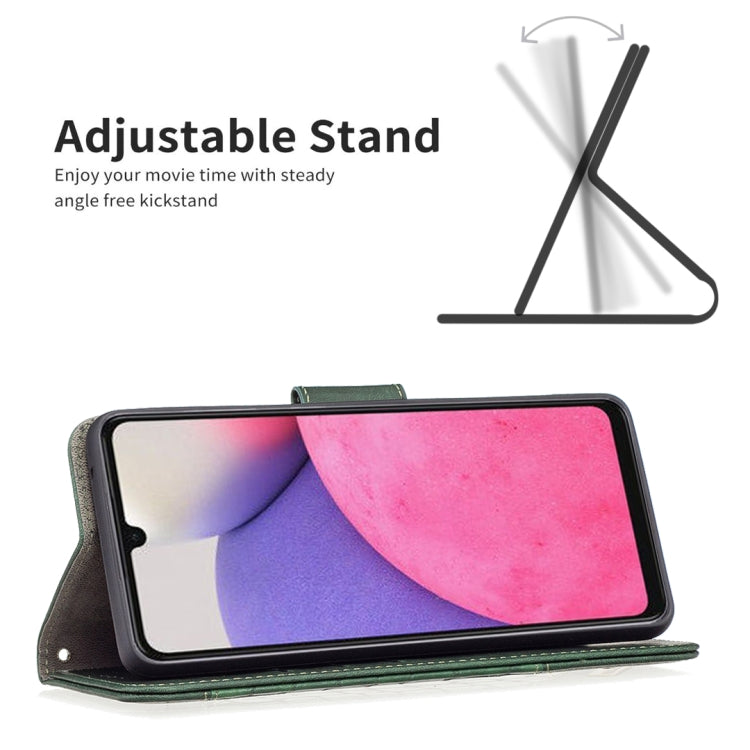 For Samsung Galaxy A33 5G Matching Color Crocodile Texture PU Leather Phone Case