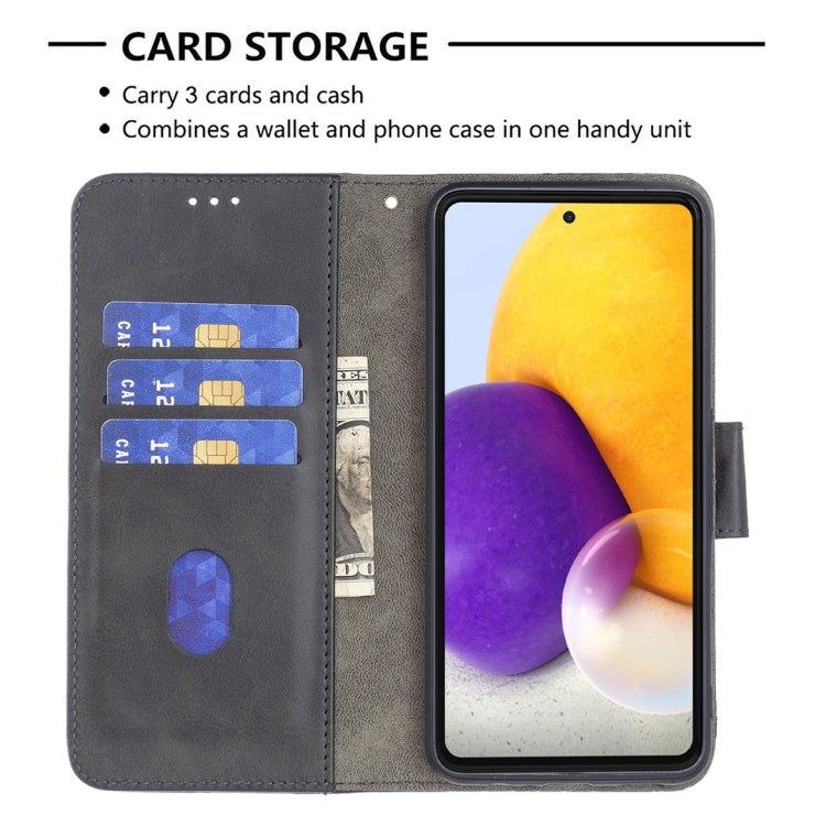 For Samsung Galaxy A73 5G Matching Color Crocodile Texture PU Leather Phone Case