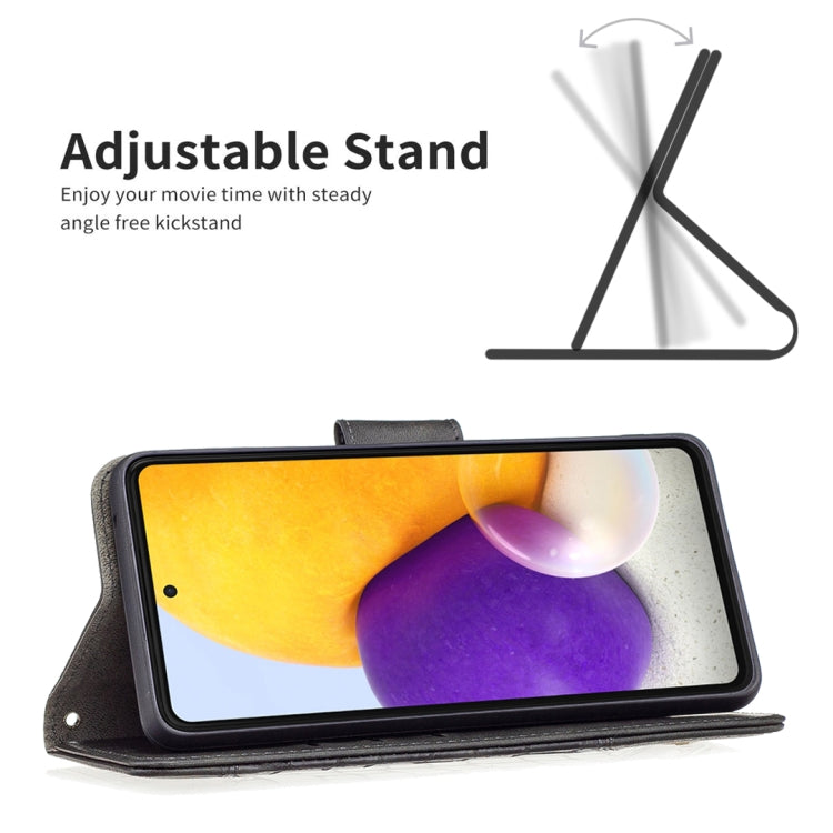 For Samsung Galaxy A73 5G Matching Color Crocodile Texture PU Leather Phone Case