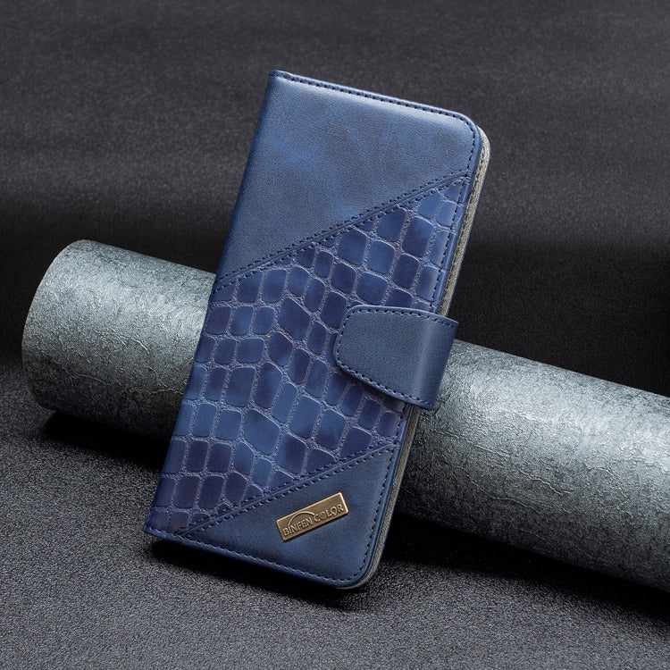 For Samsung Galaxy A73 5G Matching Color Crocodile Texture PU Leather Phone Case