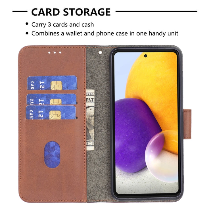For Samsung Galaxy A73 5G Matching Color Crocodile Texture PU Leather Phone Case