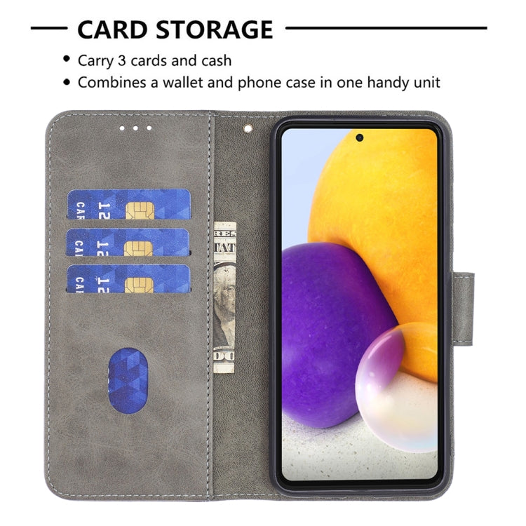 For Samsung Galaxy A73 5G Matching Color Crocodile Texture PU Leather Phone Case