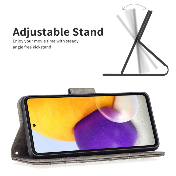 For Samsung Galaxy A73 5G Matching Color Crocodile Texture PU Leather Phone Case