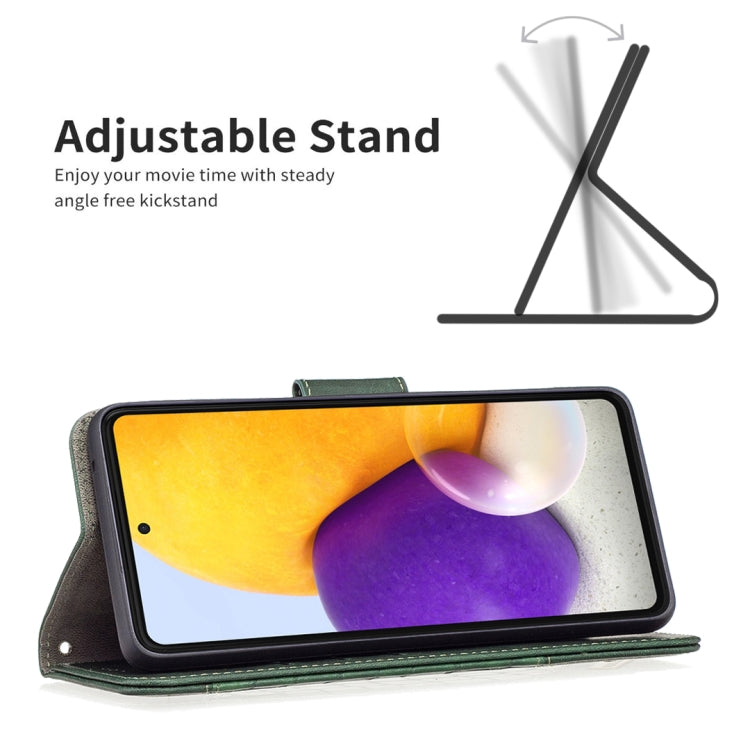 For Samsung Galaxy A73 5G Matching Color Crocodile Texture PU Leather Phone Case