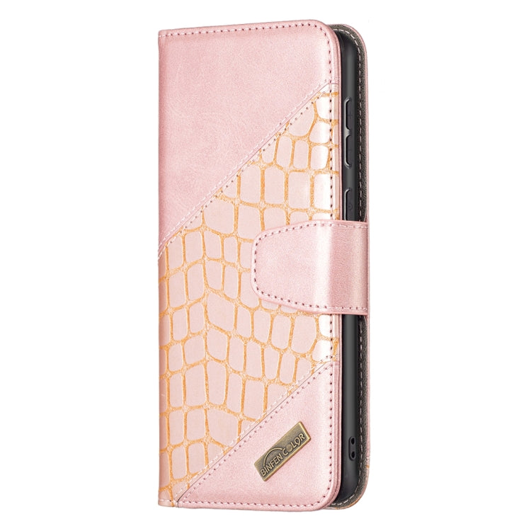 For Samsung Galaxy A73 5G Matching Color Crocodile Texture PU Leather Phone Case