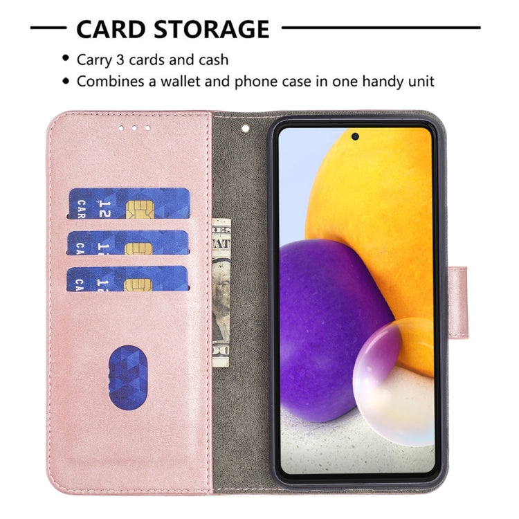 For Samsung Galaxy A73 5G Matching Color Crocodile Texture PU Leather Phone Case
