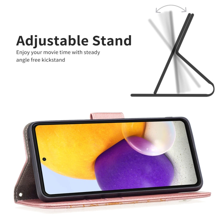 For Samsung Galaxy A73 5G Matching Color Crocodile Texture PU Leather Phone Case