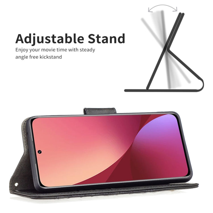 For Xiaomi 12 Matching Color Crocodile Texture PU Leather Phone Case