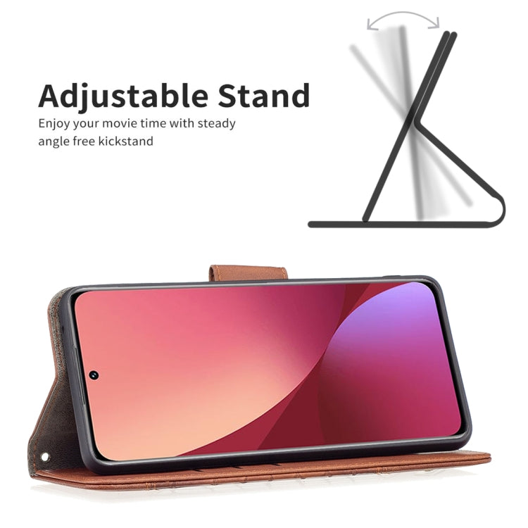 For Xiaomi 12 Matching Color Crocodile Texture PU Leather Phone Case