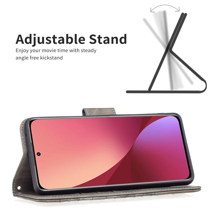 For Xiaomi 12 Matching Color Crocodile Texture PU Leather Phone Case