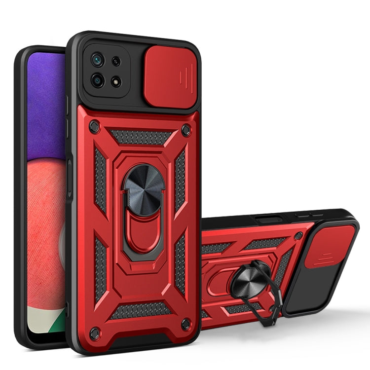 For Samsung Galaxy A22 5G Sliding Camera Design TPU + PC Phone Case