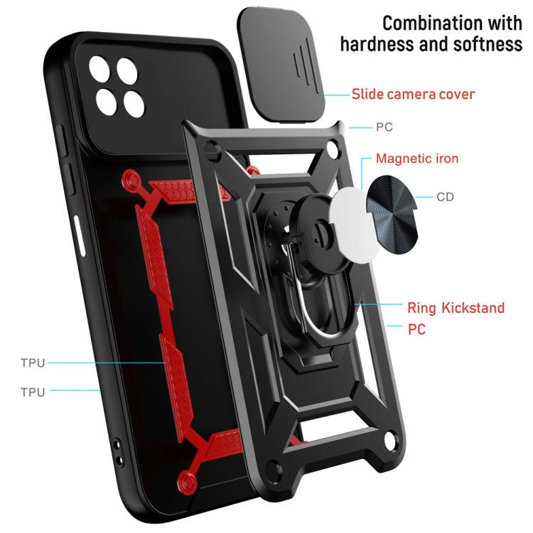 For Samsung Galaxy A22 5G Sliding Camera Design TPU + PC Phone Case