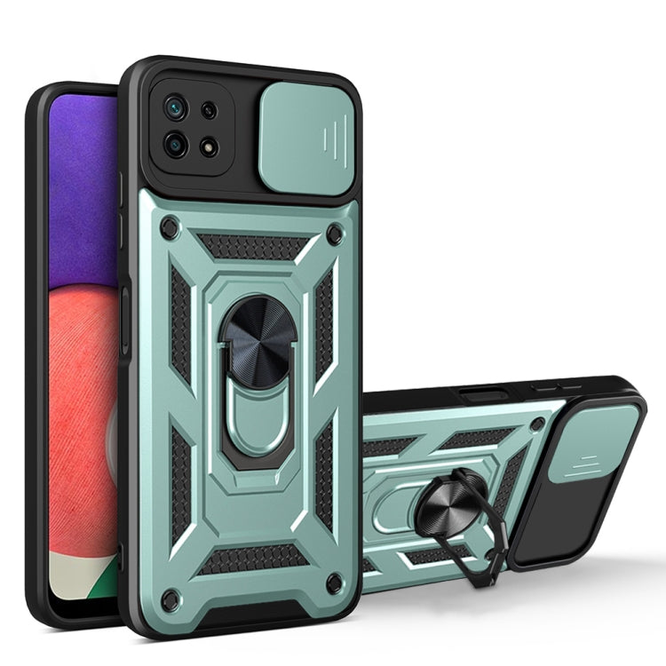 For Samsung Galaxy A22 5G Sliding Camera Design TPU + PC Phone Case