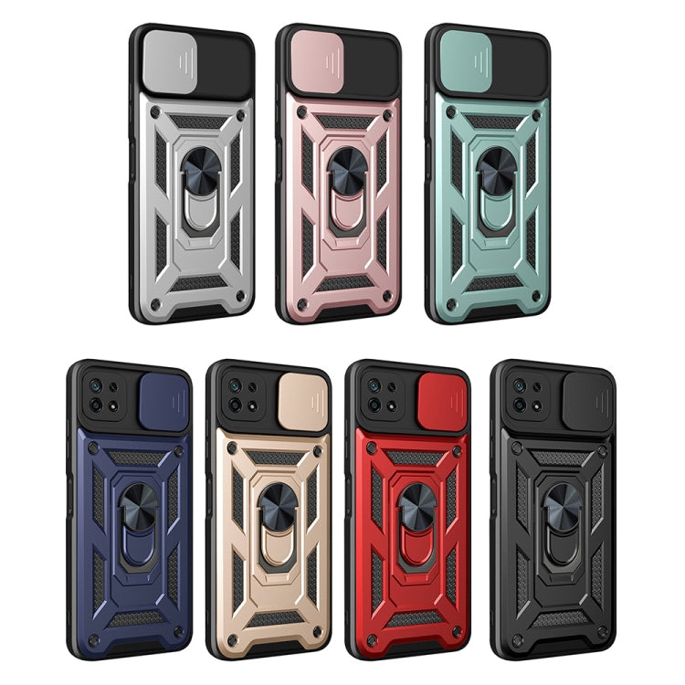 For Samsung Galaxy A22 5G Sliding Camera Design TPU + PC Phone Case