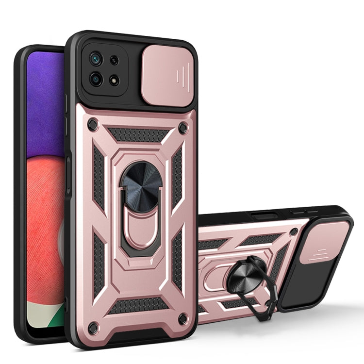 For Samsung Galaxy A22 5G Sliding Camera Design TPU + PC Phone Case