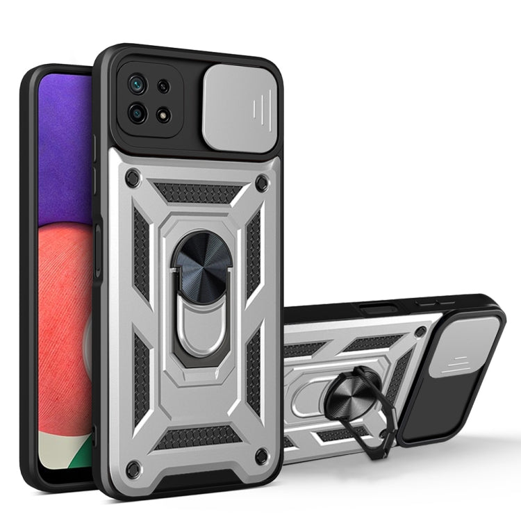 For Samsung Galaxy A22 5G Sliding Camera Design TPU + PC Phone Case