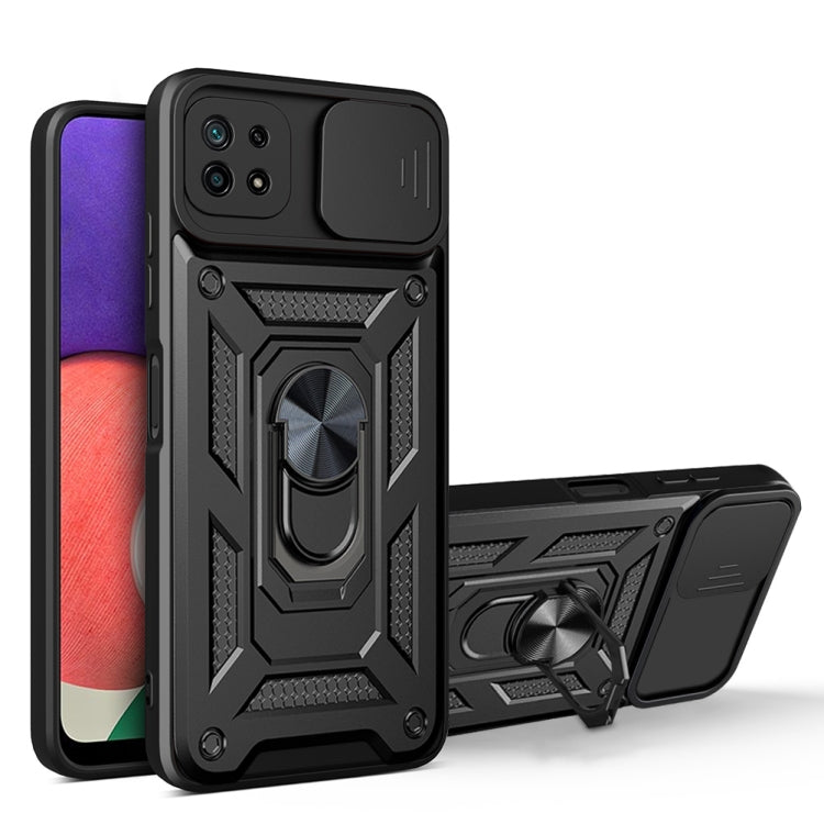 For Samsung Galaxy A22 5G Sliding Camera Design TPU + PC Phone Case