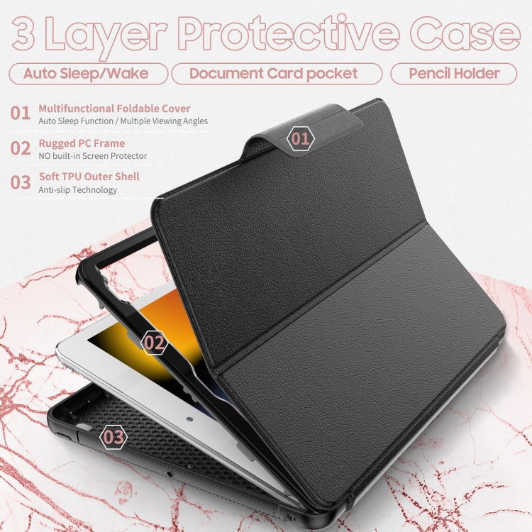For iPad Pro 11 2022 / 2021 / 2020 / 2018 / Air 2020 10.9 Litchi Texture PU Leather Tablet Case