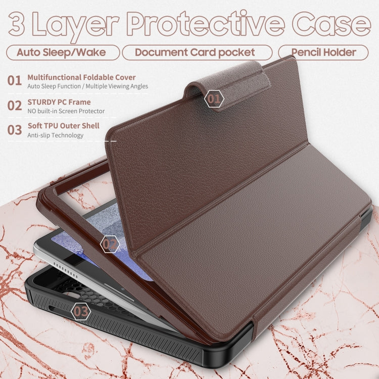 Litchi Texture PU Leather Tablet Case For Samsung Galaxy Tab A7 Lite 8.7 T220/T225