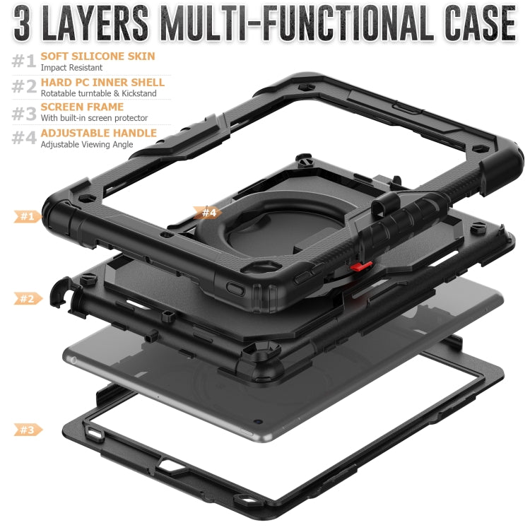 For iPad 10.2 2021 / 2020 / 2019 Silicone + PC Tablet Case