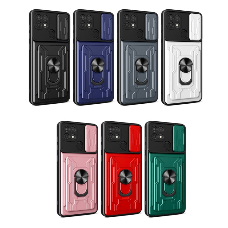 For OPPO A15 Sliding Camshield Card Phone Case
