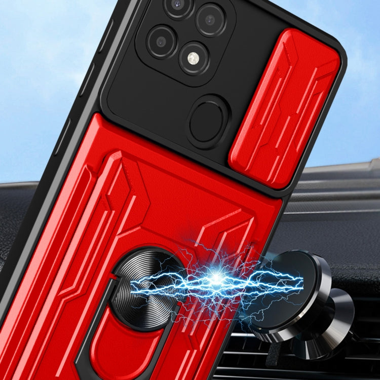 For OPPO A15 Sliding Camshield Card Phone Case