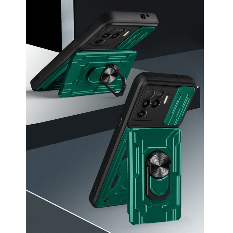 For OPPO A94 / Reno5 F Sliding Camshield Card Phone Case