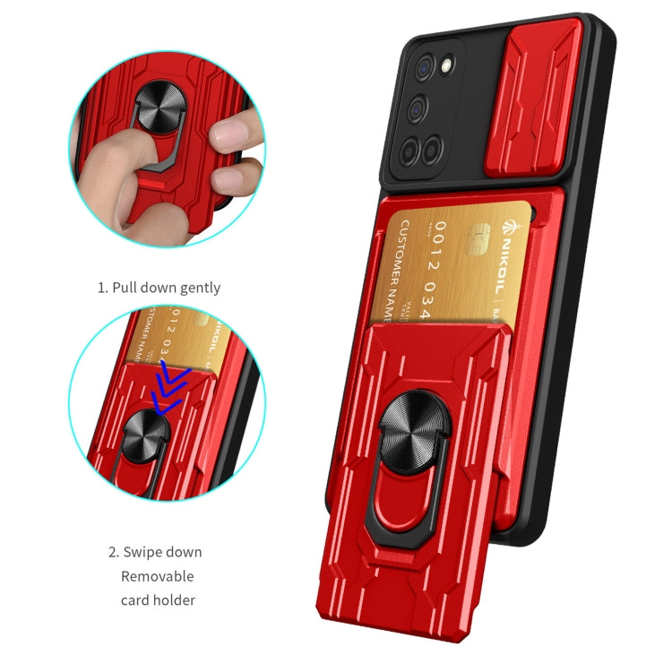 For OPPO A52 / A92 Sliding Camshield Card Phone Case