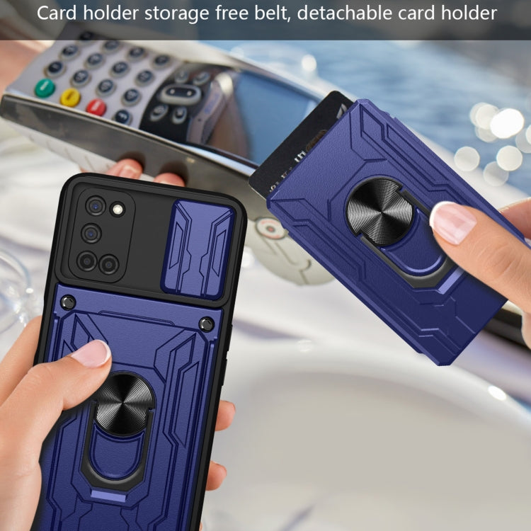 For OPPO A52 / A92 Sliding Camshield Card Phone Case