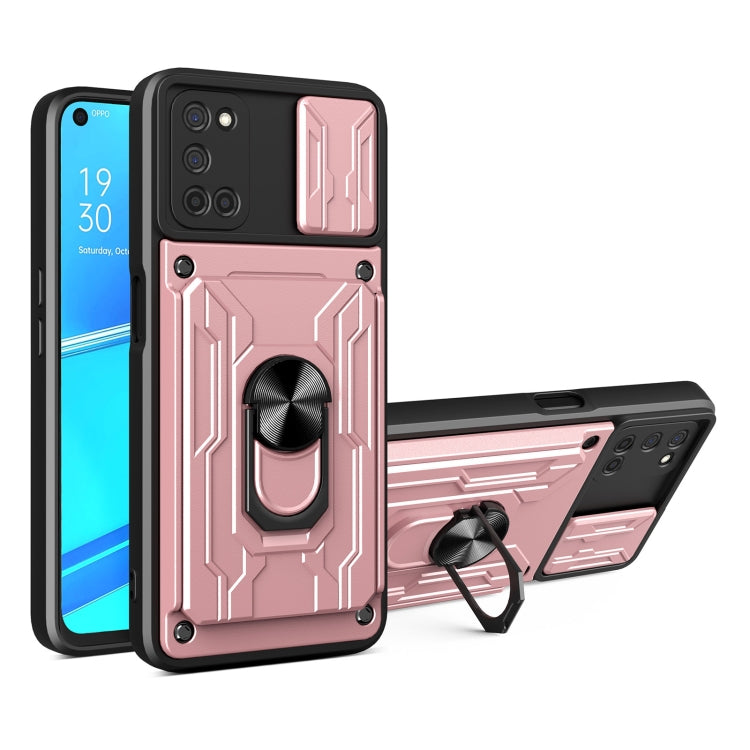 For OPPO A52 / A92 Sliding Camshield Card Phone Case