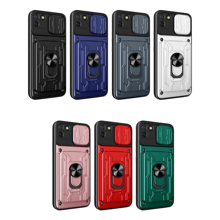 For OPPO Realme C11 Sliding Camshield Card Phone Case