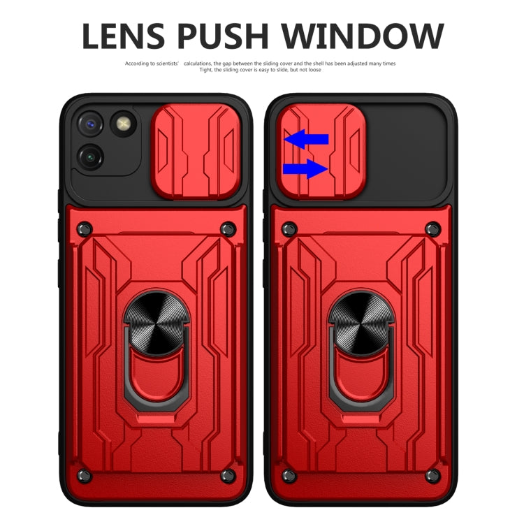 For OPPO Realme C11 Sliding Camshield Card Phone Case