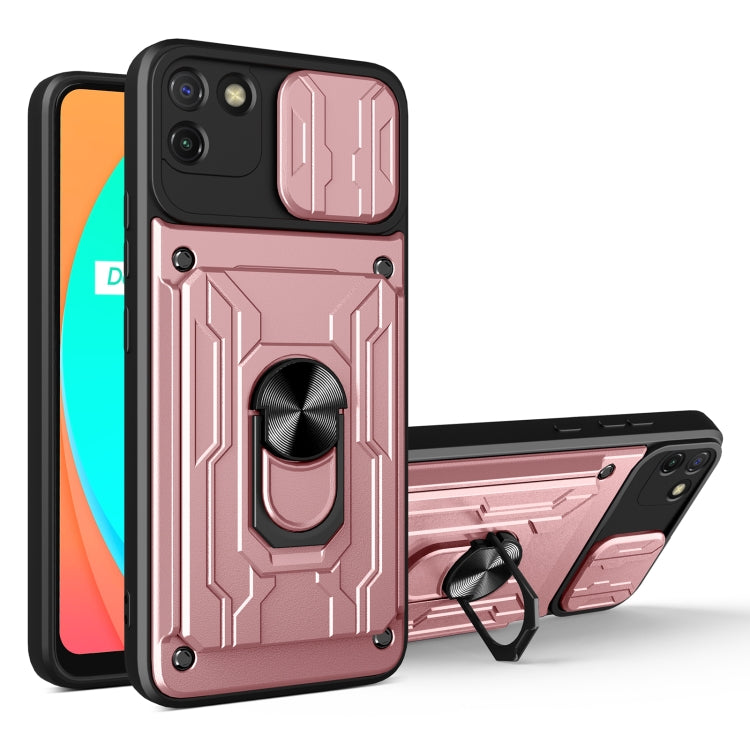 For OPPO Realme C11 Sliding Camshield Card Phone Case