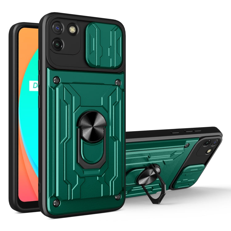 For OPPO Realme C11 Sliding Camshield Card Phone Case