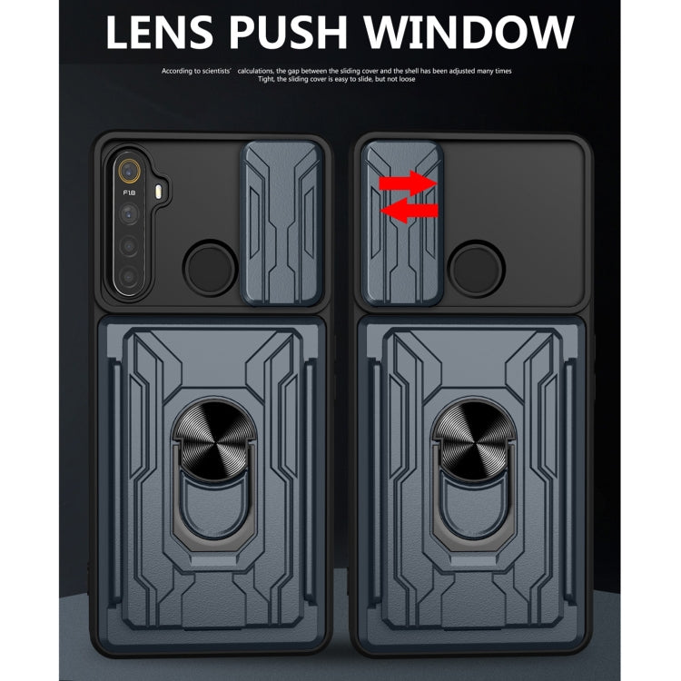 For OPPO Realme 5 / C3 Sliding Camshield Card Phone Case