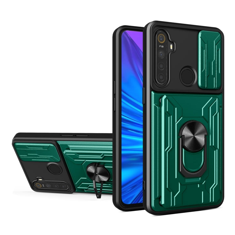 For OPPO Realme 5 / C3 Sliding Camshield Card Phone Case