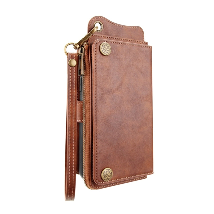 For iPhone 7 Plus / 8 Plus Multi-function PU + TPU Horizontal Flip Leather Case with Card Slots & Wallet & Photo Frame & Lanyard