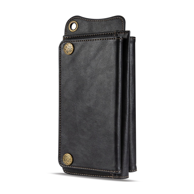 For iPhone 11 Multi-function PU + TPU Horizontal Flip Leather Case with Card Slots & Wallet & Photo Frame & Lanyard(Black)