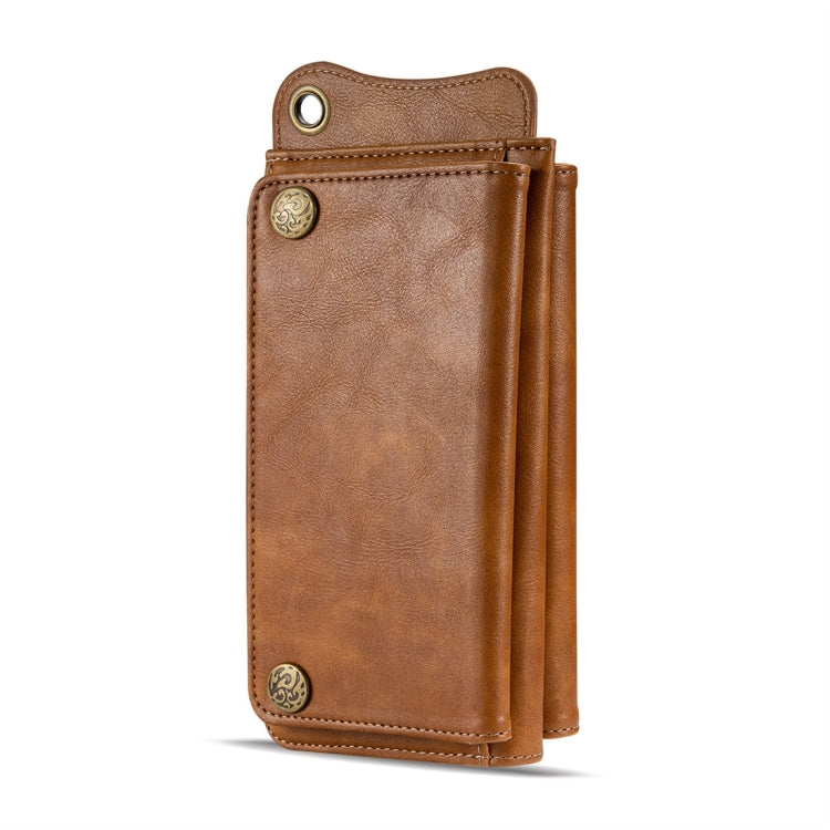 For iPhone 11 Pro Max Multi-function PU + TPU Horizontal Flip Leather Case with Card Slots & Wallet & Photo Frame & Lanyard(Light Brown)