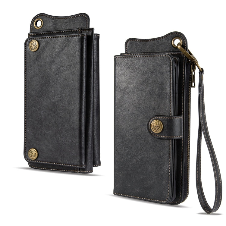For OnePlus 7 Pro Multi-function PU + TPU Horizontal Flip Leather Case with Card Slots & Wallet & Photo Frame & Lanyard(Black)