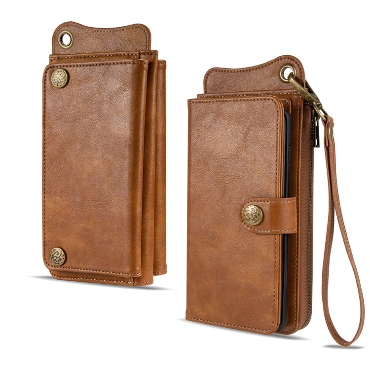 For OnePlus 7 Multi-function PU + TPU Horizontal Flip Leather Case with Card Slots & Wallet & Photo Frame & Lanyard