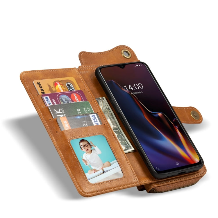 For OnePlus 7 Multi-function PU + TPU Horizontal Flip Leather Case with Card Slots & Wallet & Photo Frame & Lanyard