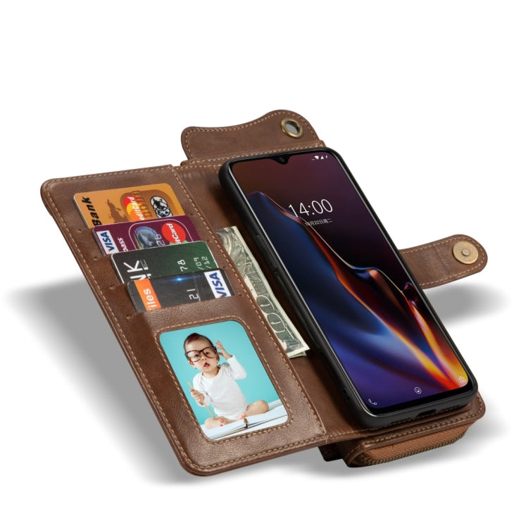 For OnePlus 7 Multi-function PU + TPU Horizontal Flip Leather Case with Card Slots & Wallet & Photo Frame & Lanyard