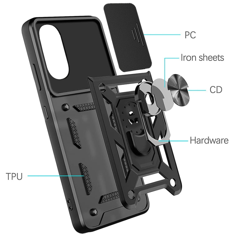For Motorola Moto G Power 2022 Sliding Camera Cover Design TPU + PC Phone Case