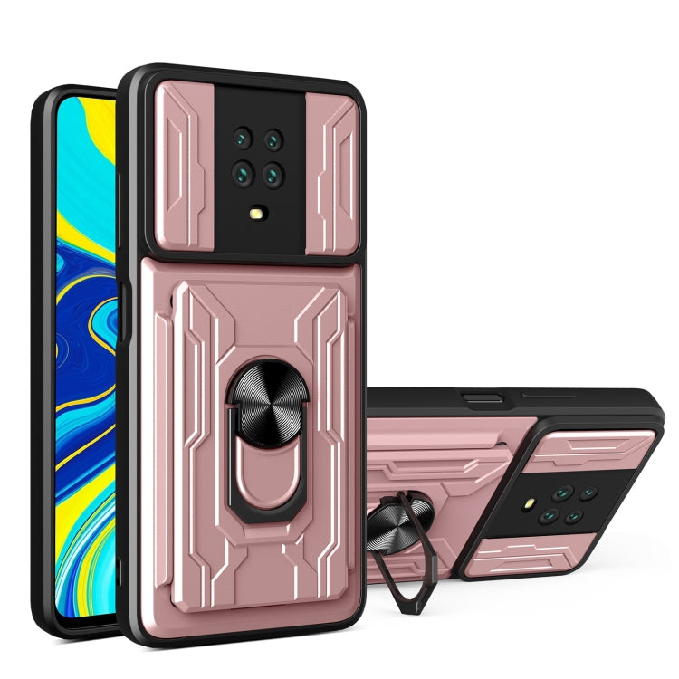 For Xiaomi Redmi Note 9S Sliding Camshield Card Phone Case