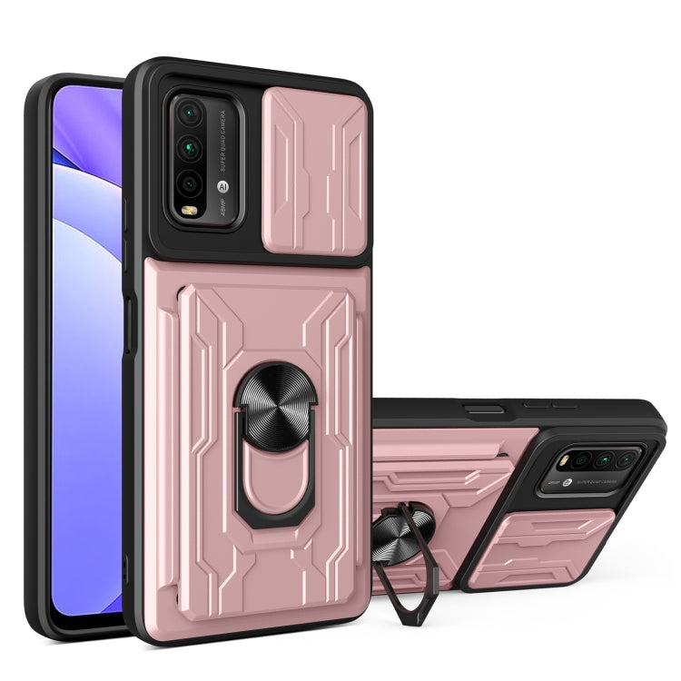 For Xiaomi Redmi Note 9 4G Sliding Camshield Card Phone Case