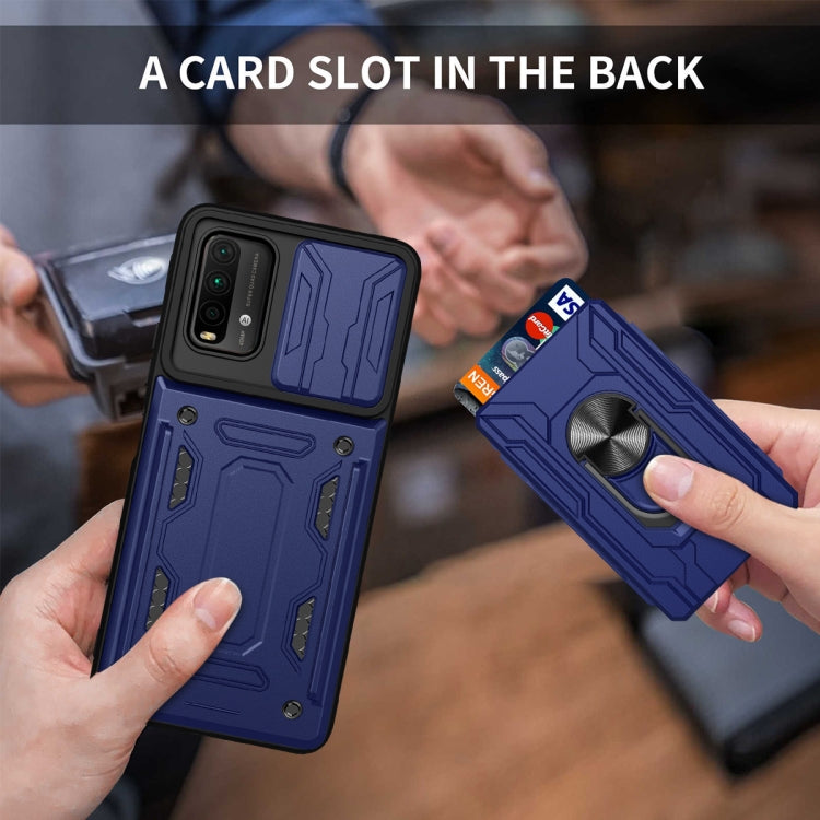 For Xiaomi Redmi Note 9 4G Sliding Camshield Card Phone Case
