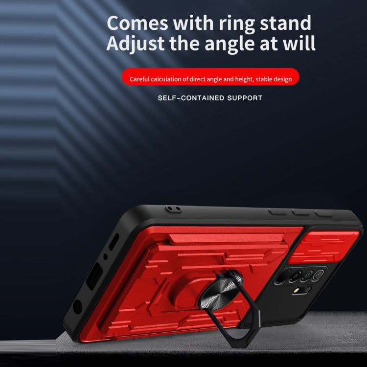 For Xiaomi Redmi 9 Sliding Camshield Card Phone Case