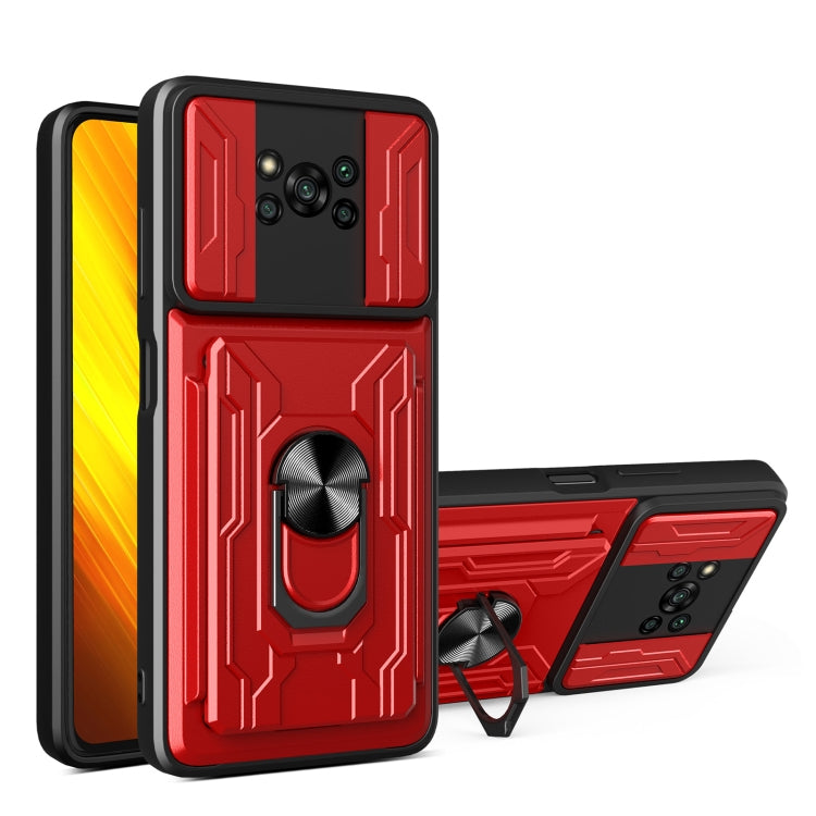 For Xiaomi Poco X3 Sliding Camshield Card Phone Case