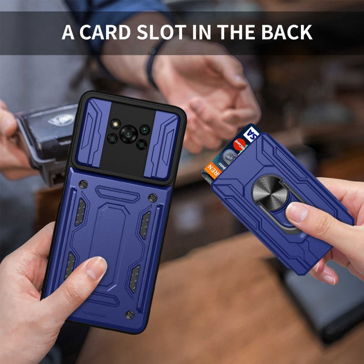 For Xiaomi Poco X3 Sliding Camshield Card Phone Case